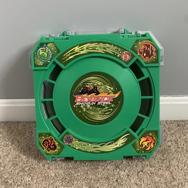 HASBRO GREEN BEYBLADE Shogun Steel Travel Battle Arena Stadium Case 40.60 PicClick CA