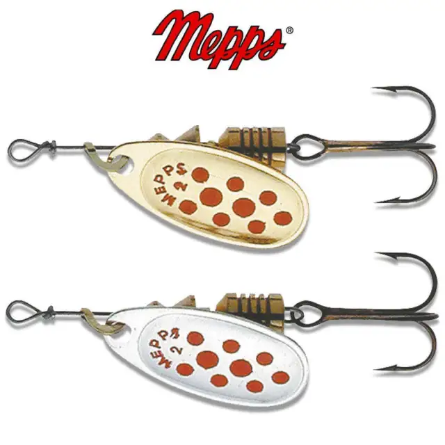 MEPPS COMET DECOREE Spinner/Lure Size 2-4 Gold Silver Pike Perch
