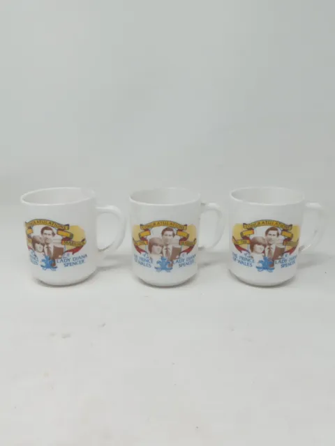 Prince Charles And Lady Diana Royal Marriage Commemorative Mug Set