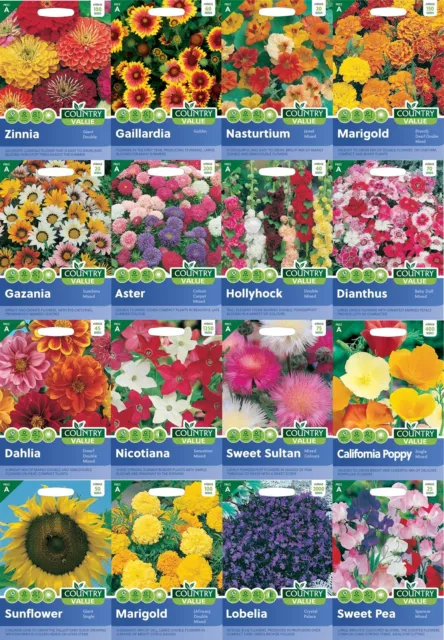 Flower Seeds by Mr Fothergills Country Value Choose your Packs
