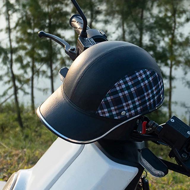 ☂Universal Motorcycle Helmet Half Face Skull Cover Hat For Spring Summer Autumn