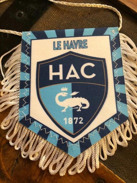 Fanion Vintage HAC Le Havre - Rare Pennant Football Club Français Avant 2000