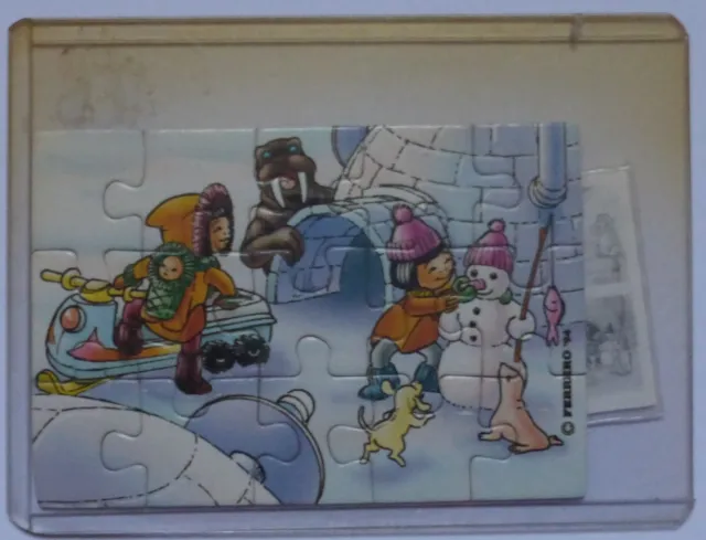 Ü Ei Eskimo 1994 Puzzle Ecke unten Rechts mit BPZ