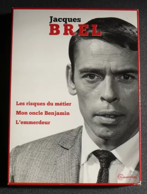 coffret 3 DVD Jacques Brel - Risques du métier + Oncle Benjamin + l'emmerdeur