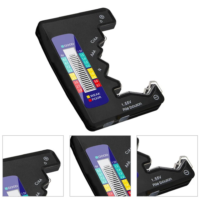1 pz tester digitale batteria universale strumento di test batteria controllo batteria
