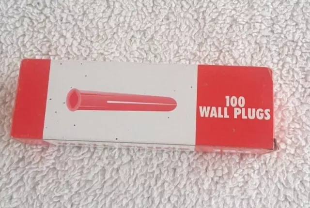 Wall plugs 6,8 & 10 screws, Red 10 Boxes of 100 (1000) 2