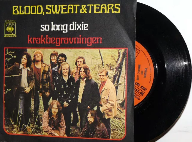Promo  Blood Sweat & Tears So Long Dixie   7" Italy  1972 Krakbegravningen