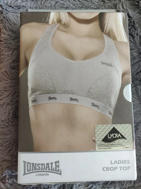 LONSDALE LADIES SPORTS Bra, Grey Size 34E New In Box £1.90 - PicClick UK