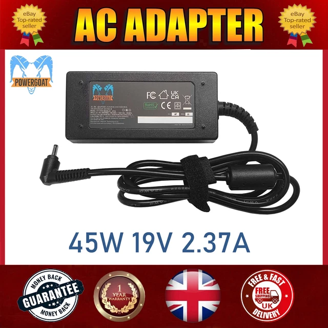 Caricatore 65W Per Acer Swift, Spin, Chromebook - 19V, Connettore 3.0x1.1 Mm, Certificato CE/FCC/RoHS