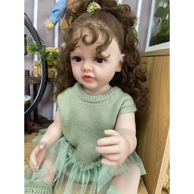 Reborn Baby Dolls Full Body Silicone Real Lifelike Toddler Girl Doll Gift Toys