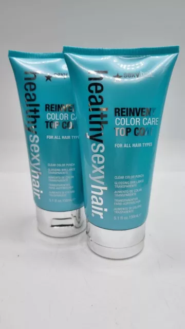 2 x Healthy Sexy Hair Reinvent Color Care Top Coat 150 ml