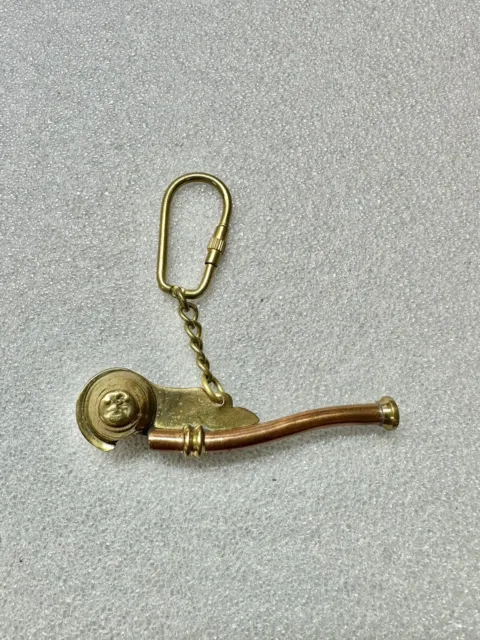 Vintage Copper & Brass Nautical Boson Whistle