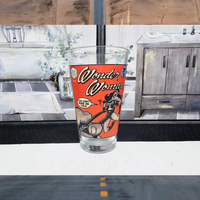 Wonder Woman Comic Book DC Comics ICUP USA Drinking Glass