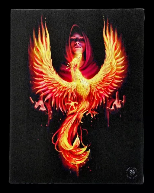 Kleine Leinwand - Phoenix Rising - Anne Stokes Fantasy Vogel Wandbild Poster