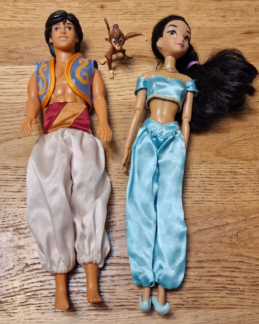 DISNEY STORE PRINCESS Aladdin Doll Bundle ~ Aladdin and Jasmine £15.00 ...