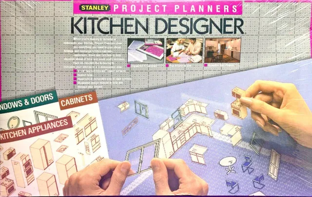 Stanley Project Planners Cocina Diseñador Escala Rejilla 1988 90-362 NUEVO SELLADO