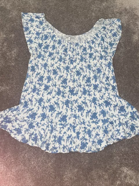 Camicia/camicia galleggiante blu NEXT taglia 16 bella taglia 16 vacanze estive in perfette condizioni