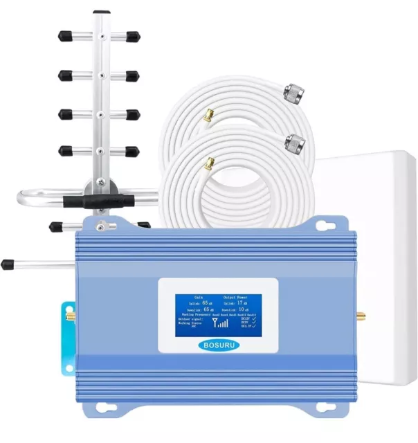 Cell Phone Signal Booster 3G, 4G LTE 5G Home Boost Voice+Data Up to 5000 Sq Ft