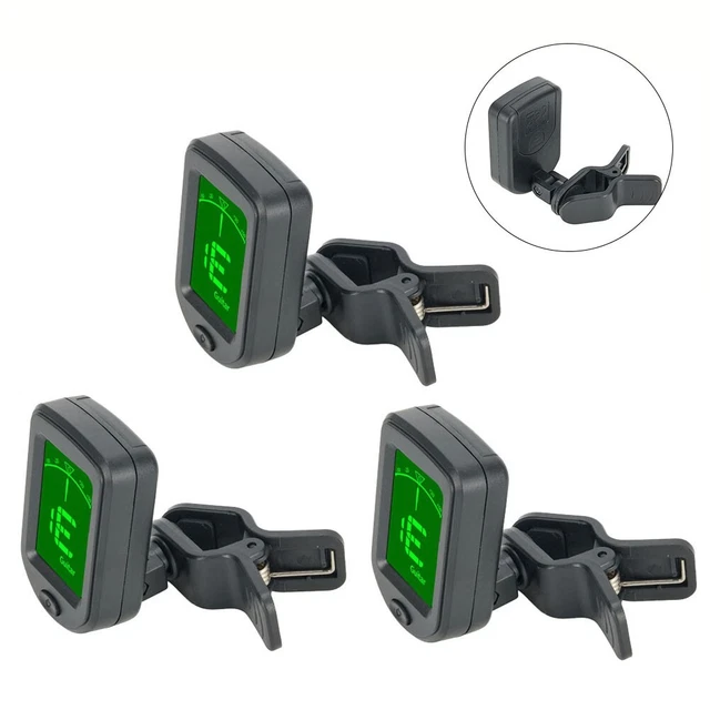 Compact Digital Tuner for Guitar For Bass Ukulele Easy to Use High Accuracy