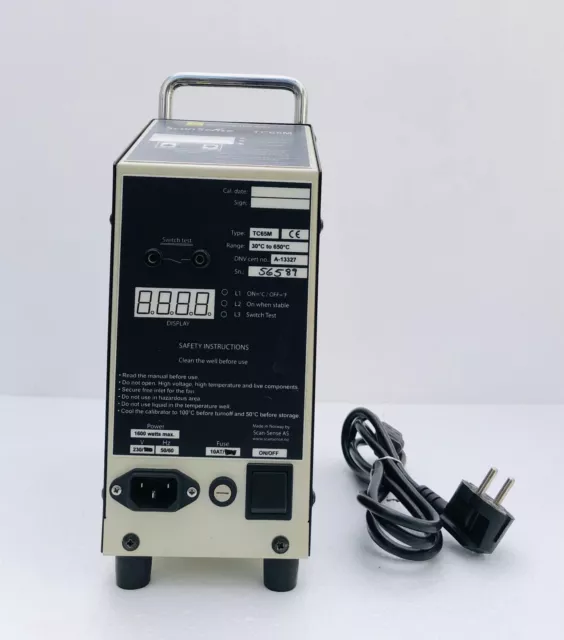 SCAN SENSE TC65M Asciutto Blocco Temperatura Calibratore Ambient A 650' C 230V