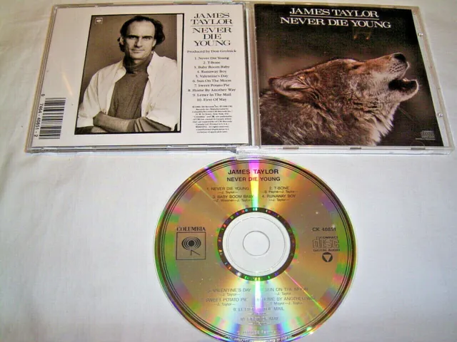 CD James Taylor Never Die Young - US # R1