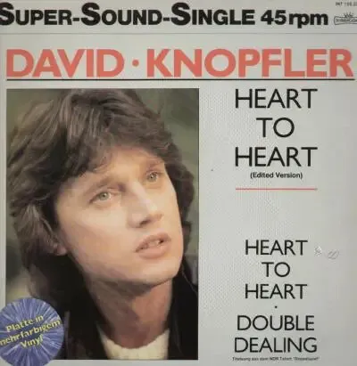 David Knopfler Heart To Heart BLUE MARBLED VINYL Vinyl Single 12inch Interco