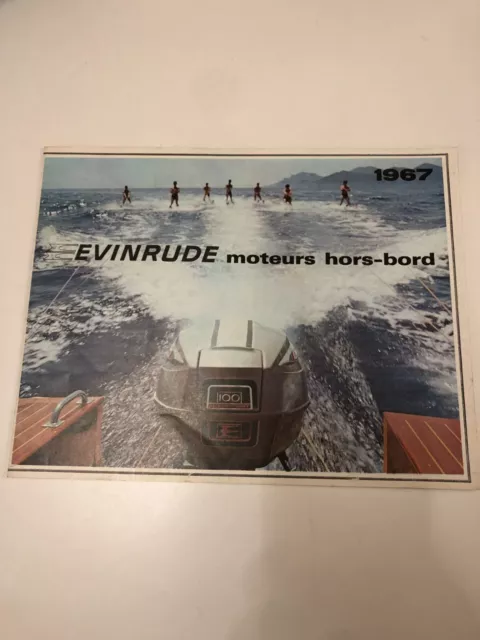 EVINRUDE moteur 1967  Bateau Voilier catalogue publicitaire vintage C30