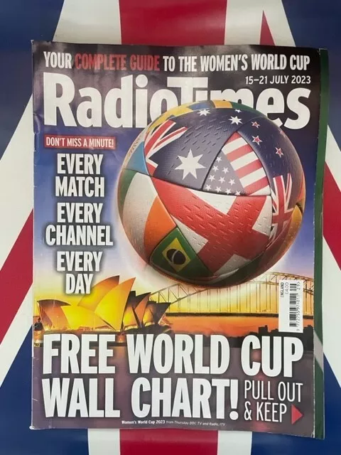 Radio Times Magazine 15 - 21st July 2023 Women's World Cup Wall Chart