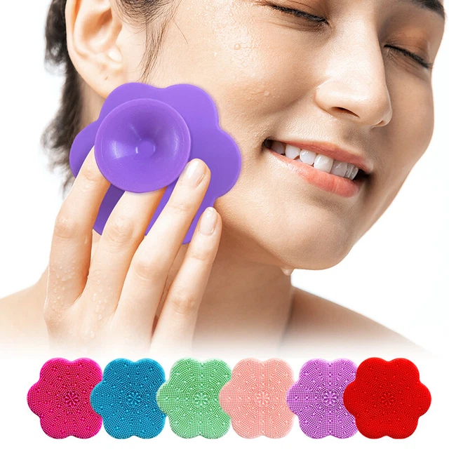 Facial Cleansing Silicone Brush Face Exfoliating Facial Cleanser Massage BruLN