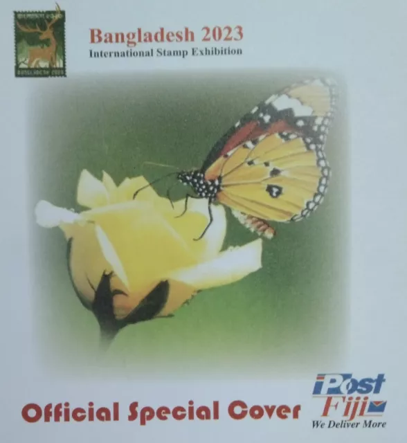 Fiji Bangladesh Butterfly Official Special Cover 2023-ZZIAA 3