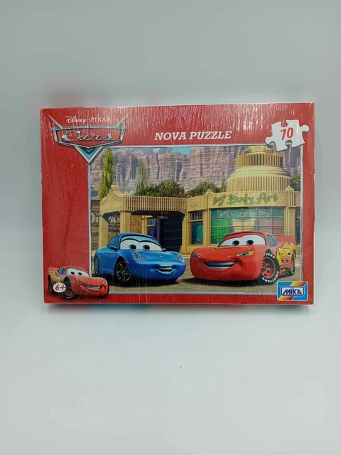 MIKA PUZZLE LIGHTNING McQueen und Sally Disney Cars 70 Teile PIXAR NEU ...