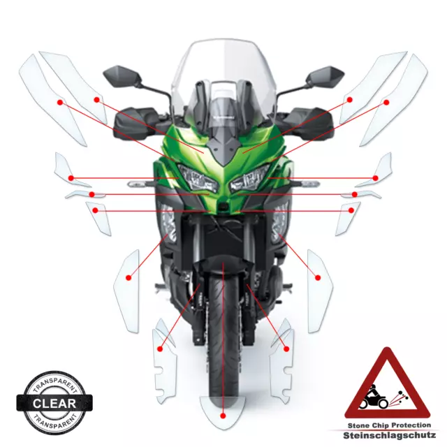 Lackschutzfolie passend für Kawasaki Versys 1000 SE 2019-2021 klar