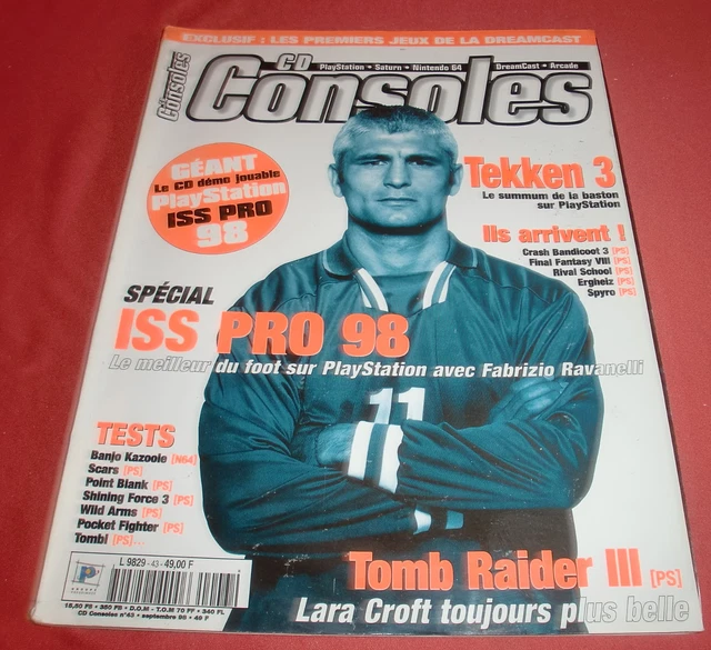 MAGAZINE CD CONSOLES [n°43 Sept 98] PS1 Saturn Nintendo 64 Tekken 3 ...
