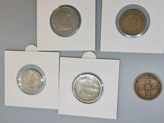 Portugal - Escudo - 5 Coins from 1960s to 1990s