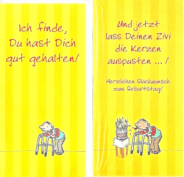GEBURTSTAGSKARTE GUT GEHALTEN lustig witzig Karte Geburtstag Grußkarte