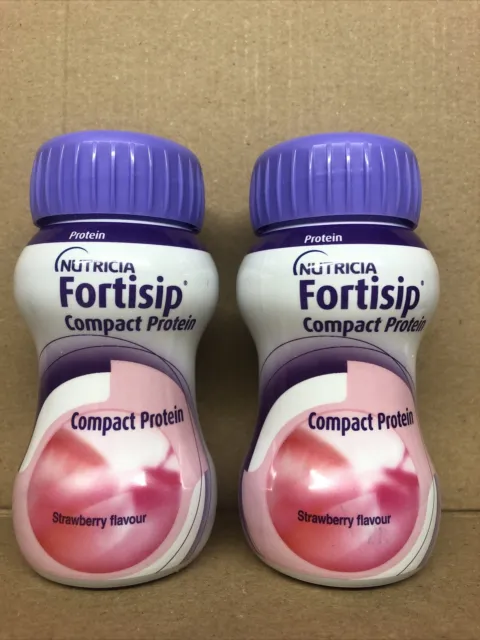 24x Nutricia Fortisip compact Protein STRAWBERRY Flavour 125ml