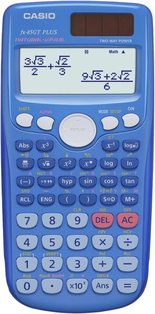 Casio fx-85GTCW+ wissenschaftlicher Taschenrechner, Blau , Upgrade vom vorherigen fx-85GTCW-Modell Casio fx-85GTCW+ wissenschaftlicher Taschenrechner, Blau , Upgrade vom vorherigen fx-85GTCW-Modell