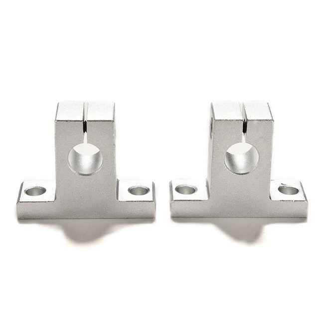 2 pz Cuscinetto SK10 10 mm CNC alluminio guida albero lineare supporto jeEXATUL
