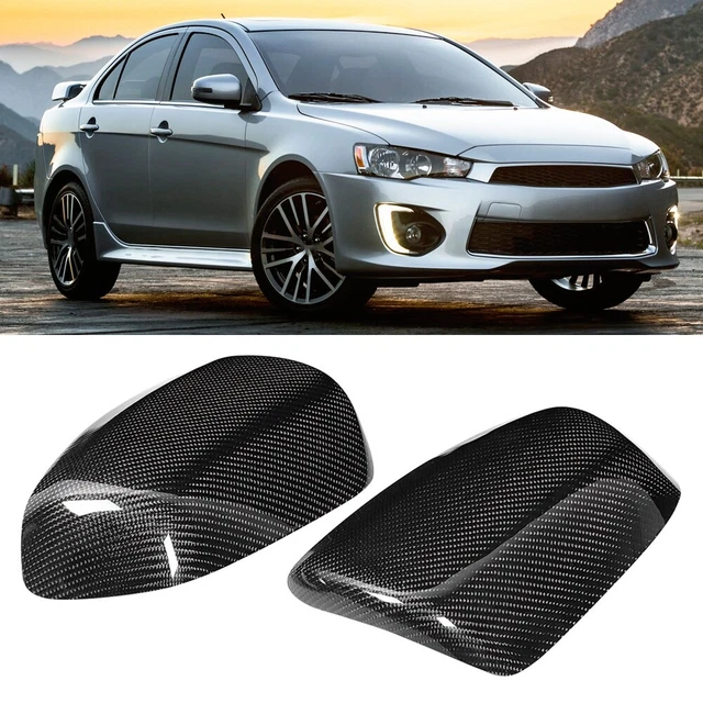 2Pcs Couvercle De Rétroviseur Pour Lancer EX EVO X 10 2009-2016