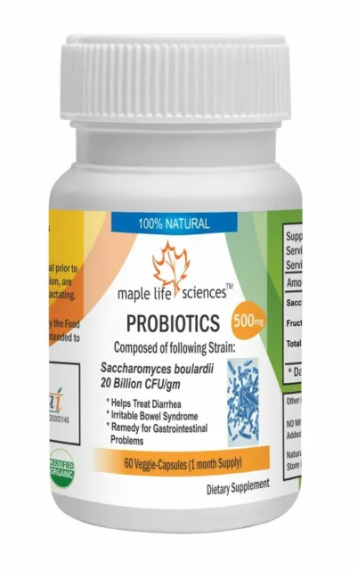 Probiotic blend of Saccharomyces boulardii 20 Billion CFU/GRAM Capsules 16