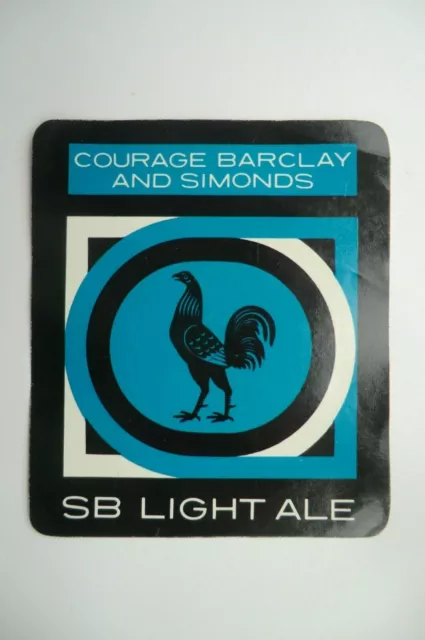 Grosses Neuwertiges Mutig Barclay And Simons Sb Light Ale Brauerei Flasche Etikett