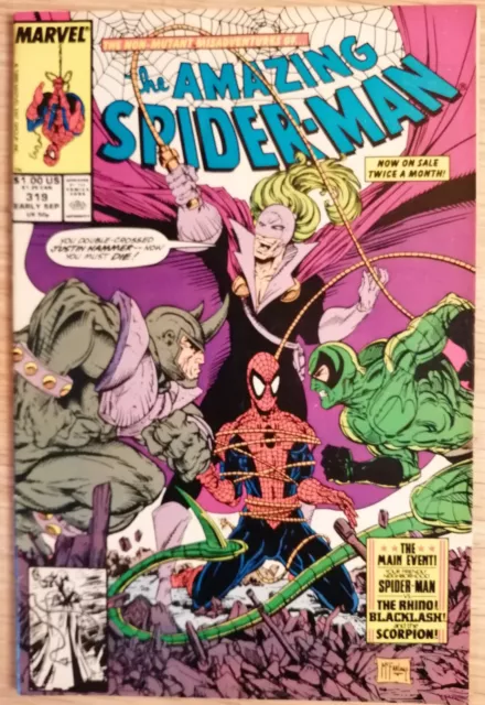 The Amazing Spider-Man 319 Todd Mac Farlane First Print Marvel Comics Vo Sept 89