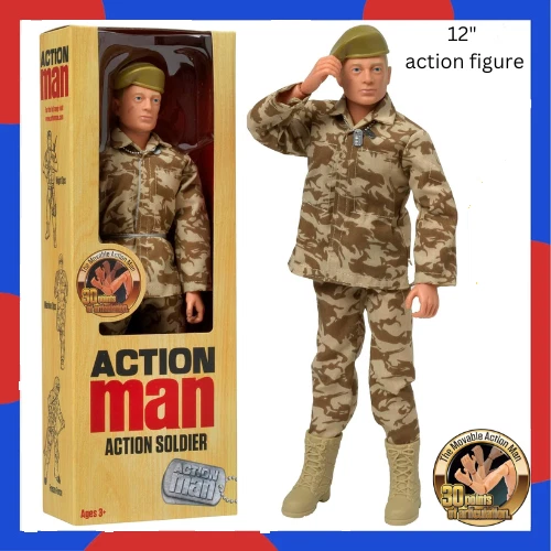 ACTION MAN FROM Peterkin Action Soldier 12" action figure with 30