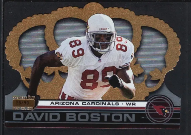 David Boston 2001 Crown Royale #1 Premiere Date Sp #55/99