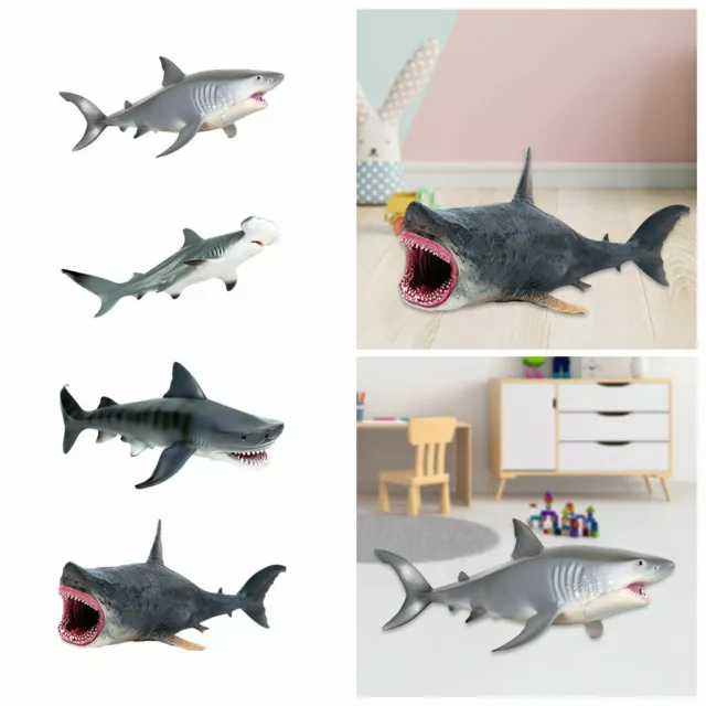 Figurines de requins réalistes Collection de jeux éducatifs de créatures pour