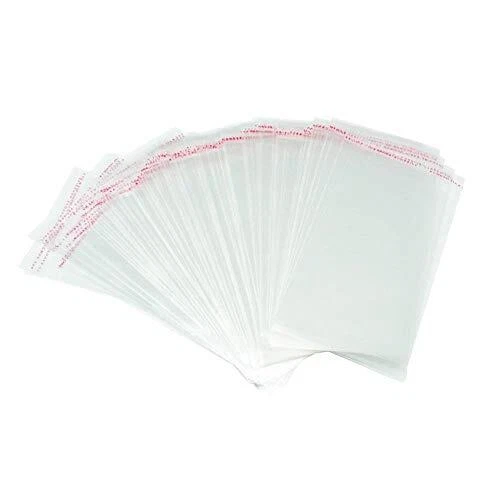 400 Pcs 3x5 Clear Resealable Cello/Cellophane Bags Self Adhesive Sealing, Goo...