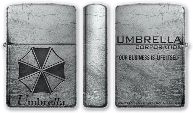 Zippo BIOHAZARD RE:2 R.P.D. Both sides Etching Used Finish Vintage Feeling Japan Limited Oil Lighter