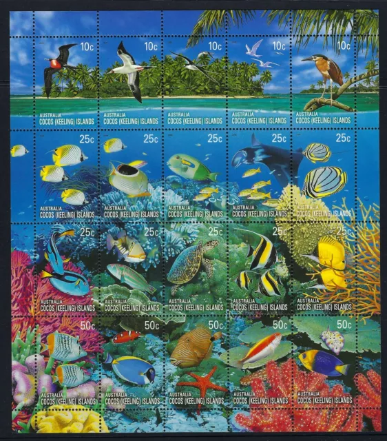 2006 Cocos Keeling Islands SG#410a Coral Reefs sheetlet of 20 Mint MUH MNH