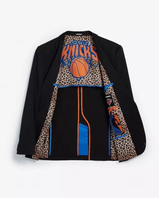 Nouveau costume NBA New York Knicks veste blazer mince stretch manteau de sport noir 44 278 $