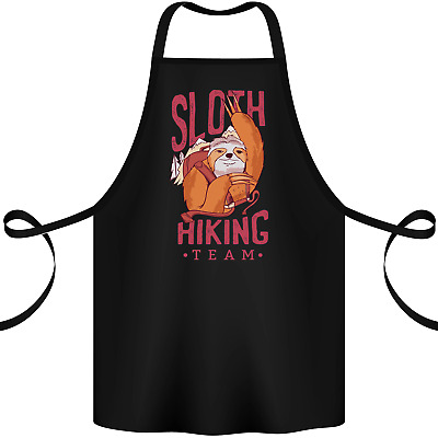 Sloth Hiking Team Trekking Rambling Funny Cotton Apron 100% Organic